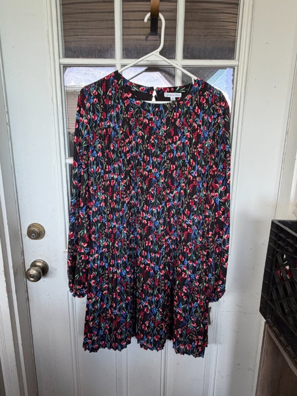 Pleated floral dress